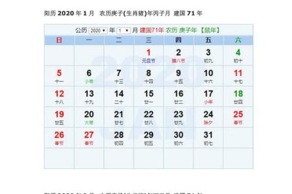 2020年2月份黄道吉日