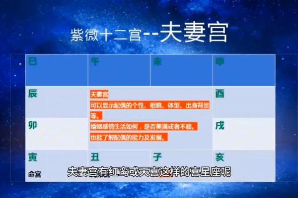 夫妻宫位置解析如何影响婚姻与感情运势