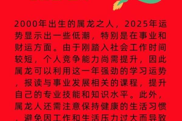 2025年属龙人全年运势详解逐月运程全解析