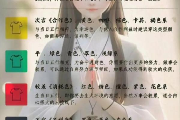 每日五行穿衣颜色2025年4月9日(穿衣颜色每日五行搭配2025年5月25日)