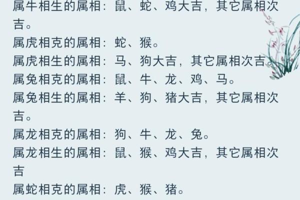 属牛的和什么属相最配、相克