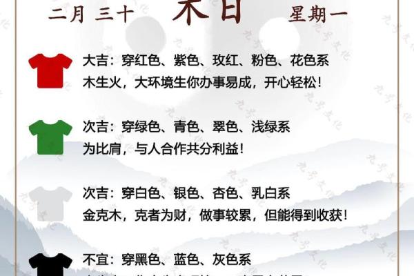 今日五行穿衣颜色大吉2025年4月10日