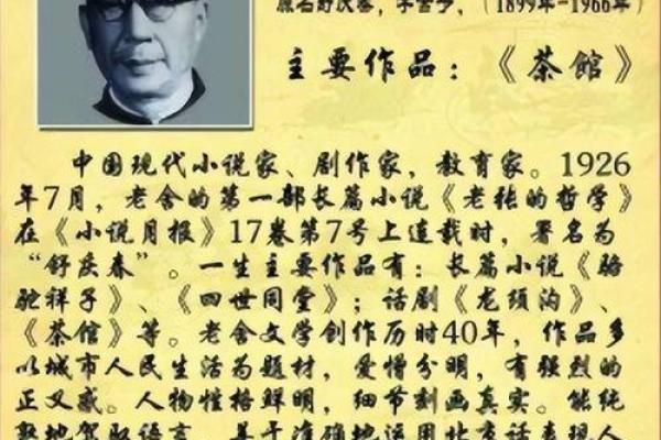 老舍的简介及个人资料