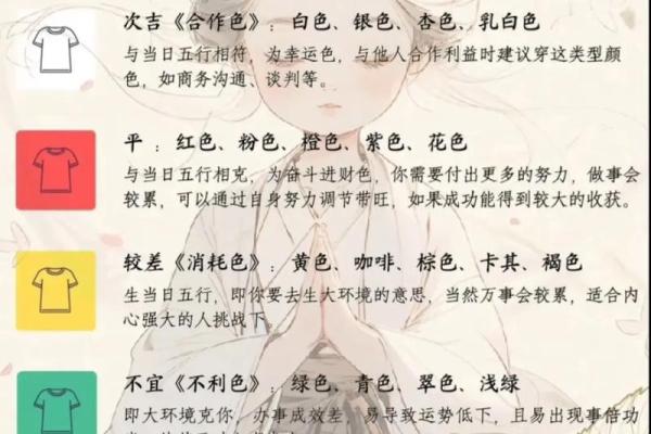 穿衣颜色2025年4月11日五行搭配