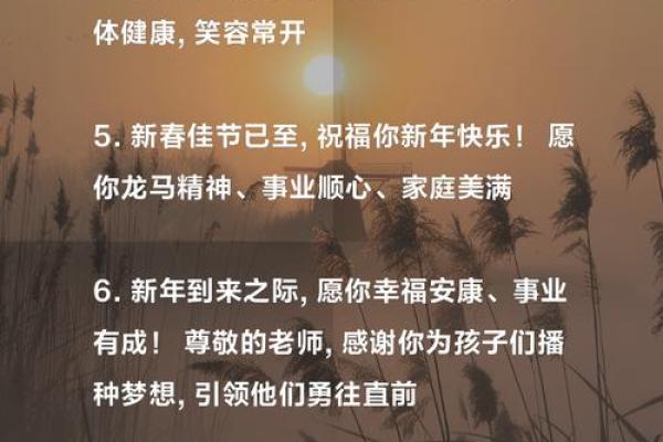 给老师的新年祝福语简短唯美