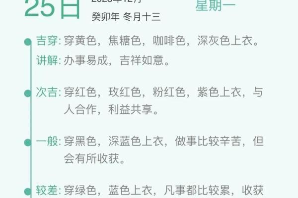 五行穿衣每日搭配2025年4月12日 五行穿衣每日搭配2025年4月12日